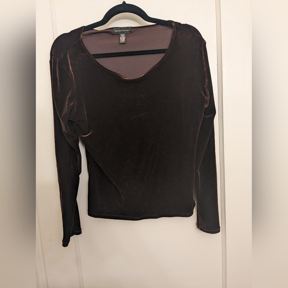 Vintage Banana Republic Velvet long sleeve - M